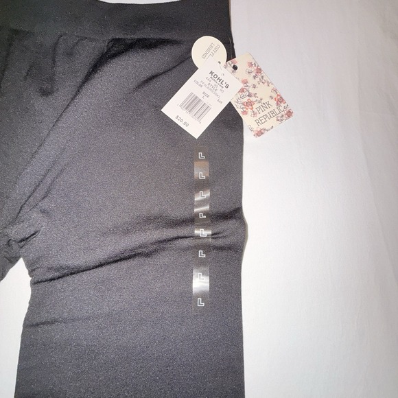 Pink Republic Pants - Women's Pink Republic Cozy Fleece Black Stretch Leggings S NEW